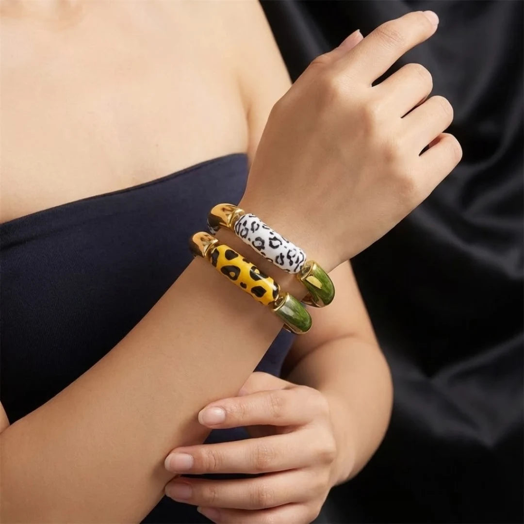 18KT Gold Plated Wild Pop Duo (Stretchable)