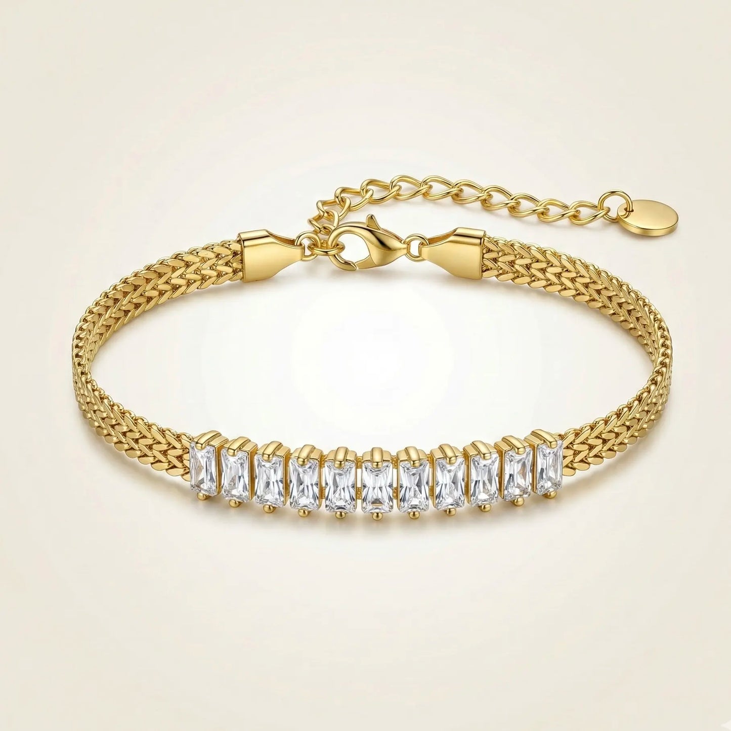 Baguette Shine Chain Bracelet