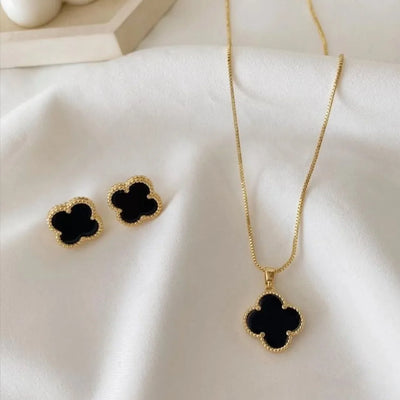 Luxe Black Clover Duo Set