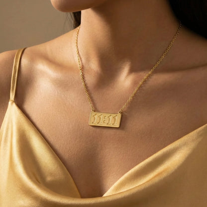 18KT Gold Plated 11:11 Manifest Necklace