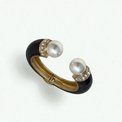 Midnight Pearl Glam Cuff